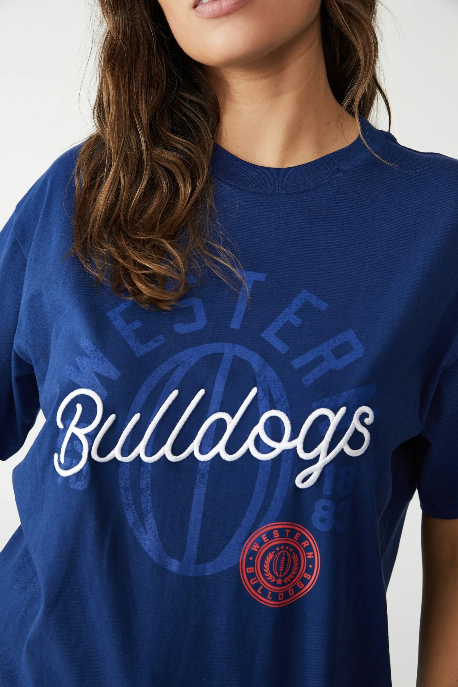 Afl Womens Embroidered Script Tee COLLINGWOOD 19 Afl Womens Embroidered Script Tee COLLINGWOOD - Image 19