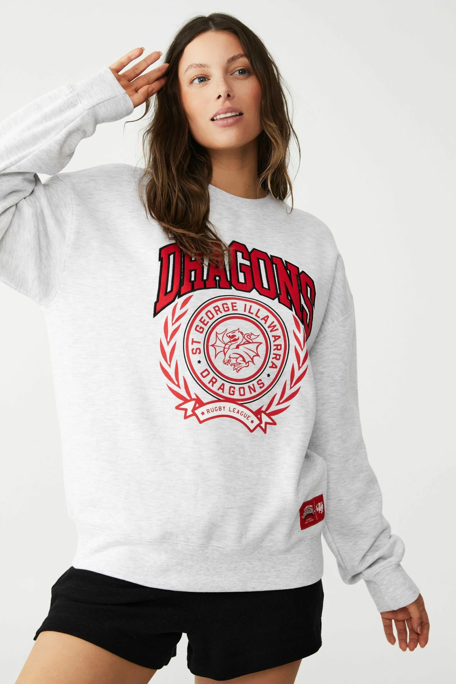 Nrl Womens Applique College Crew RAIDERS 9 Nrl Womens Applique College Crew RAIDERS - Image 9