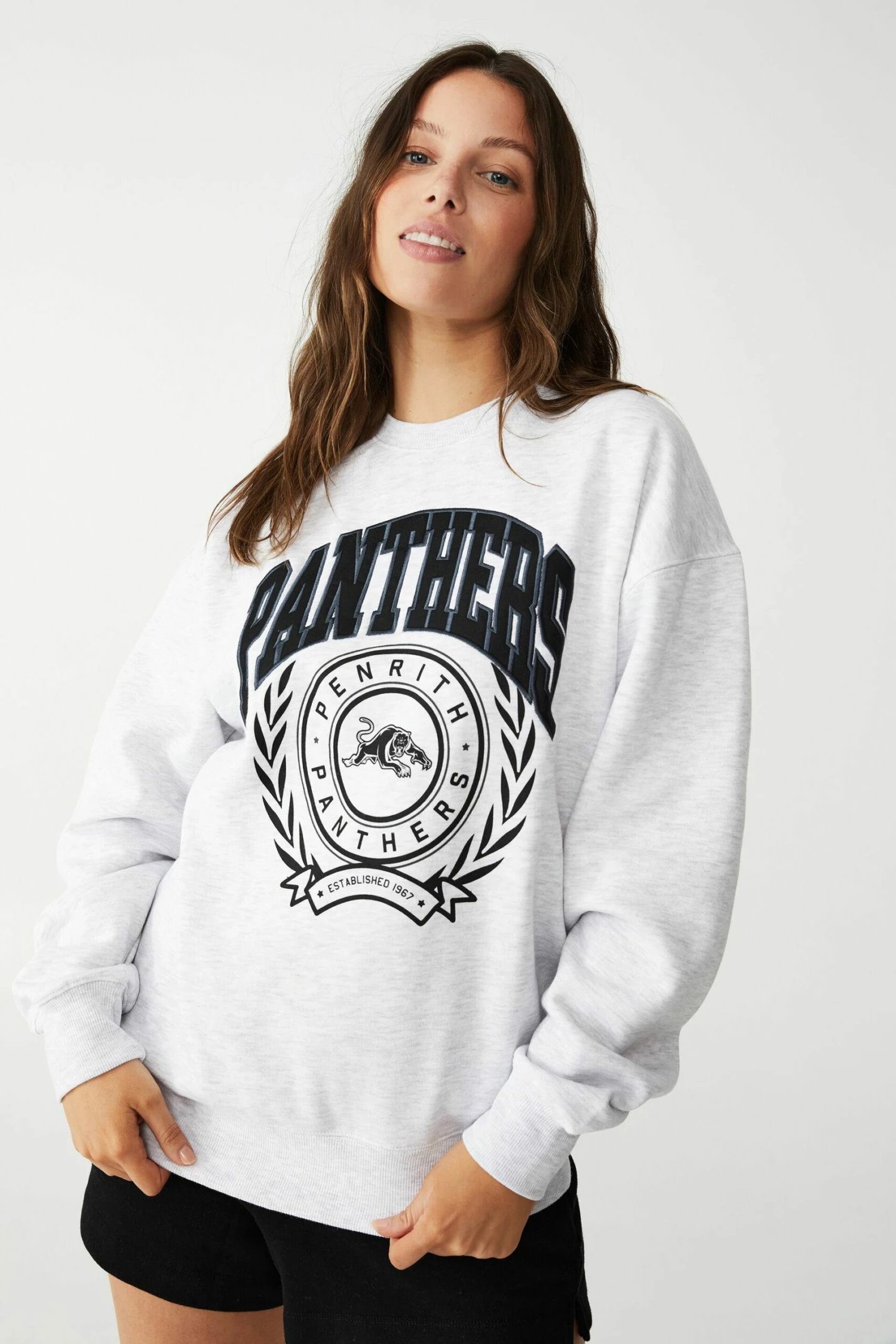 Nrl Womens Applique College Crew RAIDERS 7 Nrl Womens Applique College Crew RAIDERS - Image 7