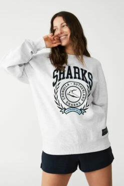 Nrl Womens Applique College Crew RAIDERS 16 Nrl Womens Applique College Crew RAIDERS -Mens Clothing Store 9630392 12 2