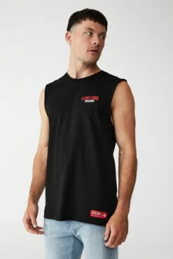 Nrl Mens Packed Emb Muscle Tank COWBOYS -Mens Clothing Store 9630406 04 2