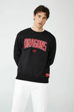 Nrl Mens Zig Zag Applique Crew PANTHERS -Mens Clothing Store 9630412 04 2