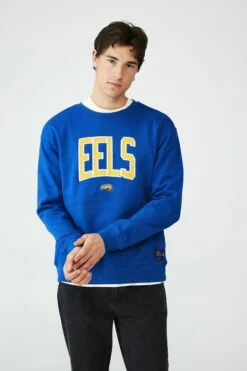 Nrl Mens Zig Zag Applique Crew PANTHERS -Mens Clothing Store 9630412 05 2