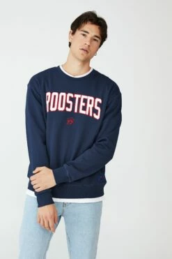 Nrl Mens Zig Zag Applique Crew PANTHERS -Mens Clothing Store 9630412 10 2