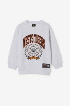 Nrl Kids Applique College Crew WESTS TIGERS
