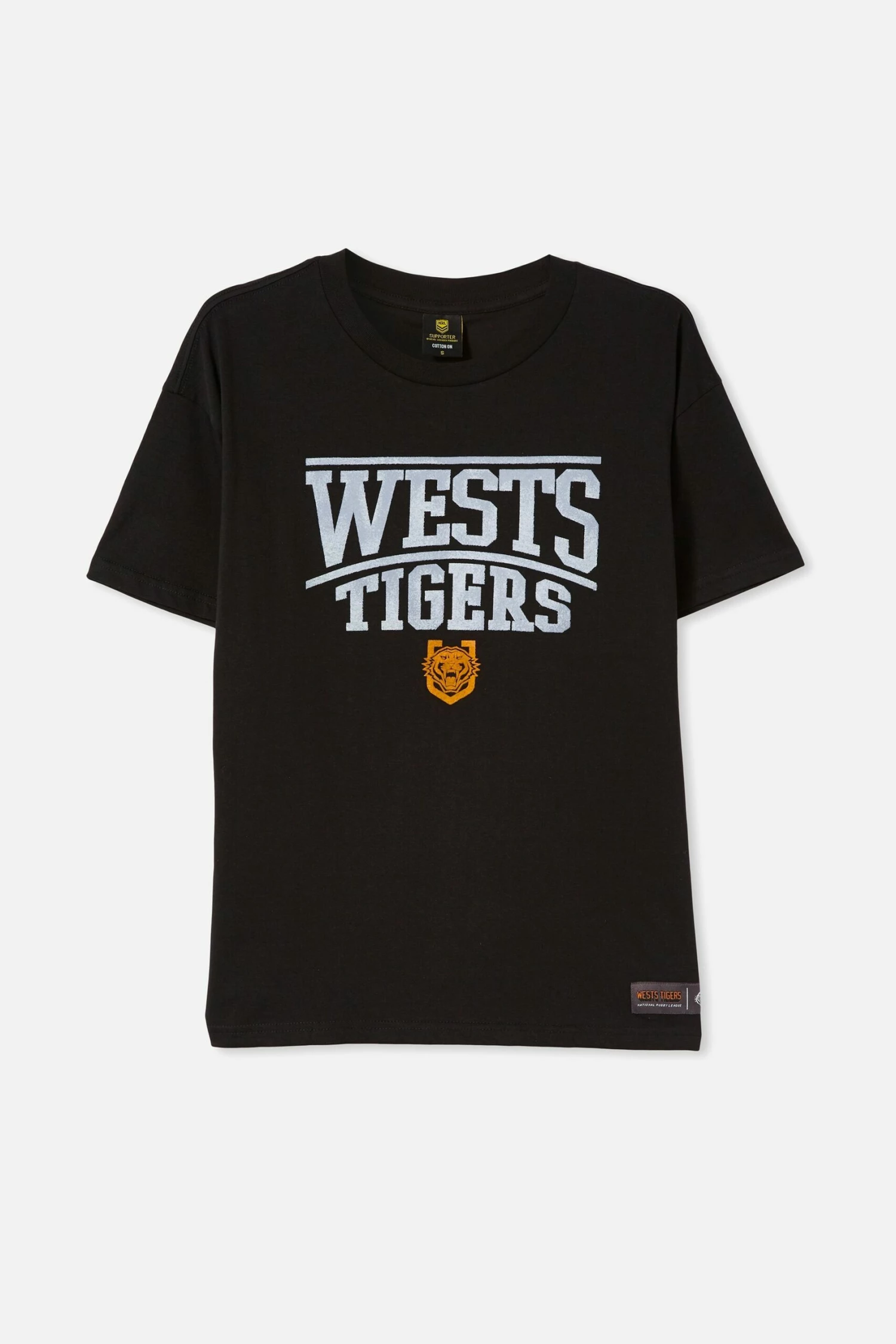 Nrl Womens Distressed Flock Tee RABBITOHS 1 Nrl Womens Distressed Flock Tee RABBITOHS