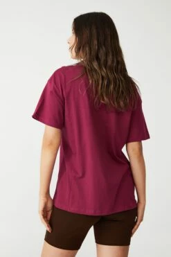 Afl Womens Distressed Flock Tee COLLINGWOOD -Mens Clothing Store 9630427 02 3