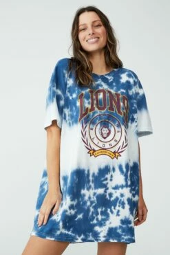Afl Womens Oversized Tee Nightie BRISBANE -Mens Clothing Store 9630429 02 2