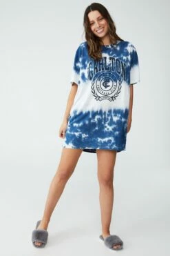 Afl Womens Oversized Tee Nightie BRISBANE -Mens Clothing Store 9630429 03 1