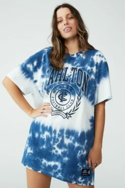 Afl Womens Oversized Tee Nightie BRISBANE -Mens Clothing Store 9630429 03 2