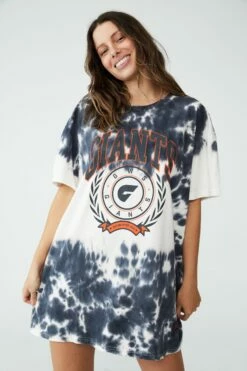 Afl Womens Oversized Tee Nightie BRISBANE -Mens Clothing Store 9630429 09 2