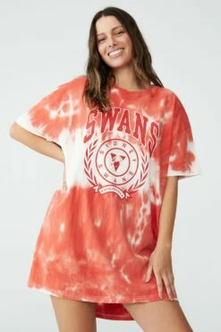 Afl Womens Oversized Tee Nightie BRISBANE