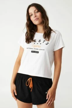 Nrl Womens Ss Tee/Short Pj Set KNIGHTS