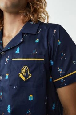 Nrl Adults Ss/Short Xmas Pj Set WESTS TIGERS -Mens Clothing Store 9630432 14 5