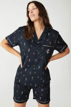 Afl Adults Ss/Short Xmas Pj Set PORT ADELAIDE -Mens Clothing Store 9630433 03 1