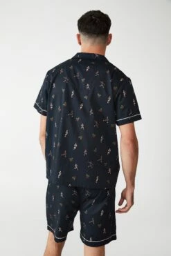 Afl Adults Ss/Short Xmas Pj Set PORT ADELAIDE -Mens Clothing Store 9630433 03 3