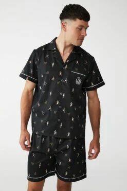 Afl Adults Ss/Short Xmas Pj Set PORT ADELAIDE -Mens Clothing Store 9630433 04 2