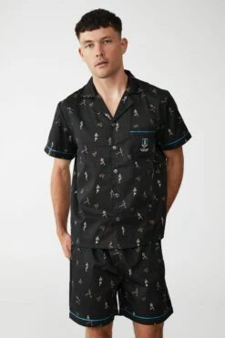 Afl Adults Ss/Short Xmas Pj Set PORT ADELAIDE -Mens Clothing Store 9630433 13 2