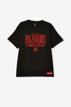 Nrl Mens Distressed Flock Tee TITANS -Mens Clothing Store 9630434 04 2