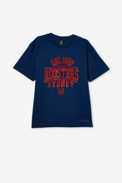 Nrl Mens Distressed Flock Tee TITANS -Mens Clothing Store 9630434 10 2