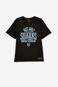 Nrl Mens Distressed Flock Tee TITANS -Mens Clothing Store 9630434 12 2