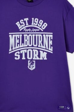Nrl Mens Distressed Flock Tee TITANS -Mens Clothing Store 9630434 13 1