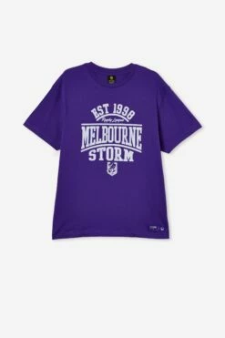 Nrl Mens Distressed Flock Tee TITANS -Mens Clothing Store 9630434 13 2 1