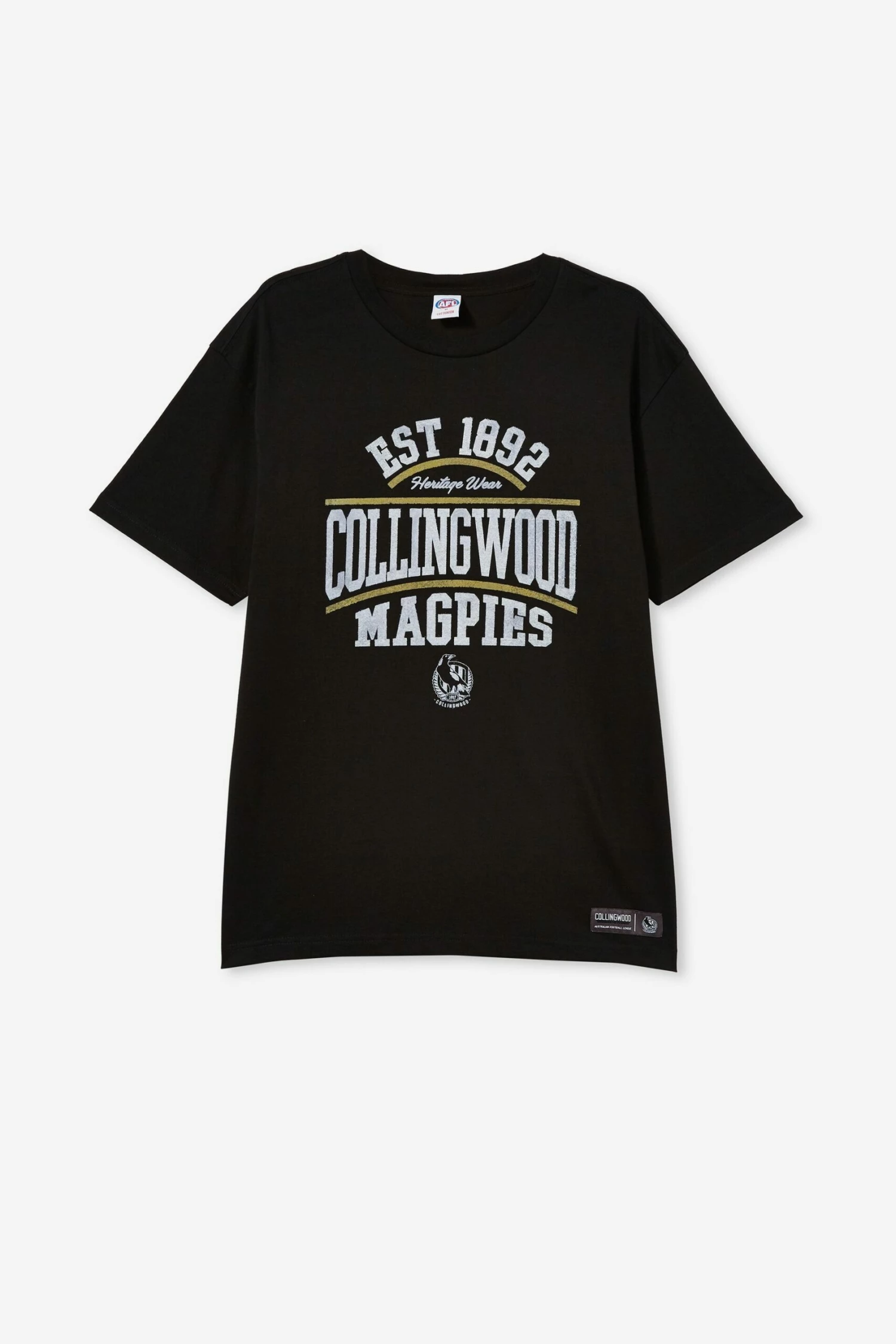 Afl Mens Distressed Flock Tee BRISBANE 14 Afl Mens Distressed Flock Tee BRISBANE - Image 14