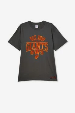 Afl Mens Distressed Flock Tee BRISBANE 28 Afl Mens Distressed Flock Tee BRISBANE -Mens Clothing Store 9630435 09 2