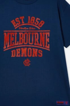 Afl Mens Distressed Flock Tee BRISBANE 36 Afl Mens Distressed Flock Tee BRISBANE -Mens Clothing Store 9630435 11 1