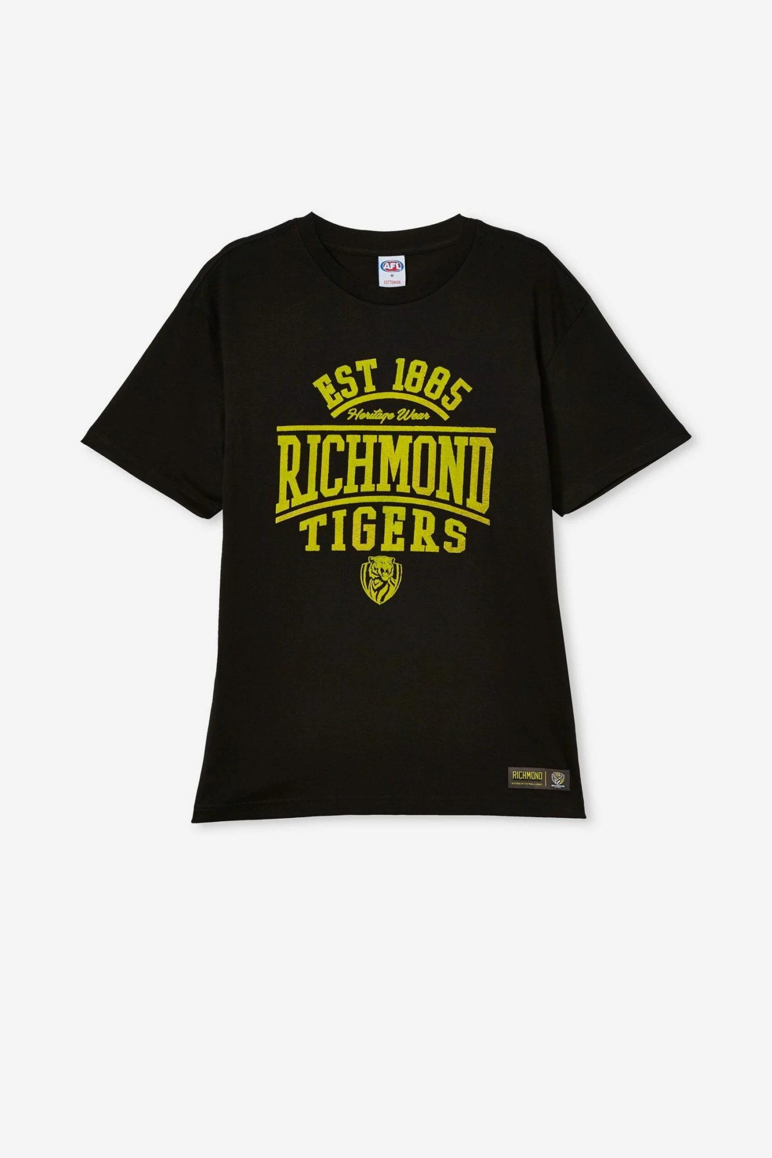 Afl Mens Distressed Flock Tee BRISBANE 5 Afl Mens Distressed Flock Tee BRISBANE - Image 5