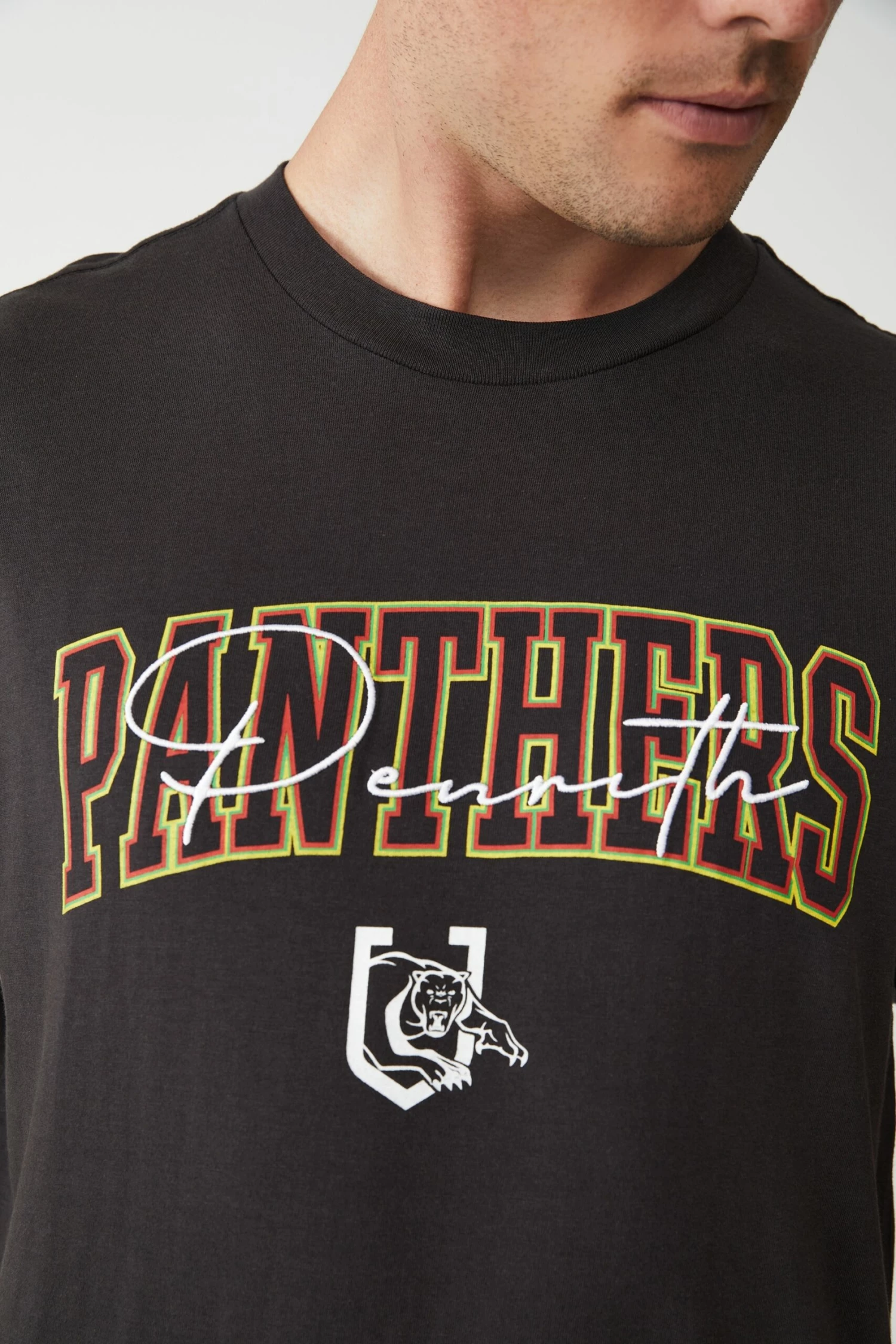 Nrl Mens Embroidery Script Tee ROOSTERS 9 Nrl Mens Embroidery Script Tee ROOSTERS - Image 9