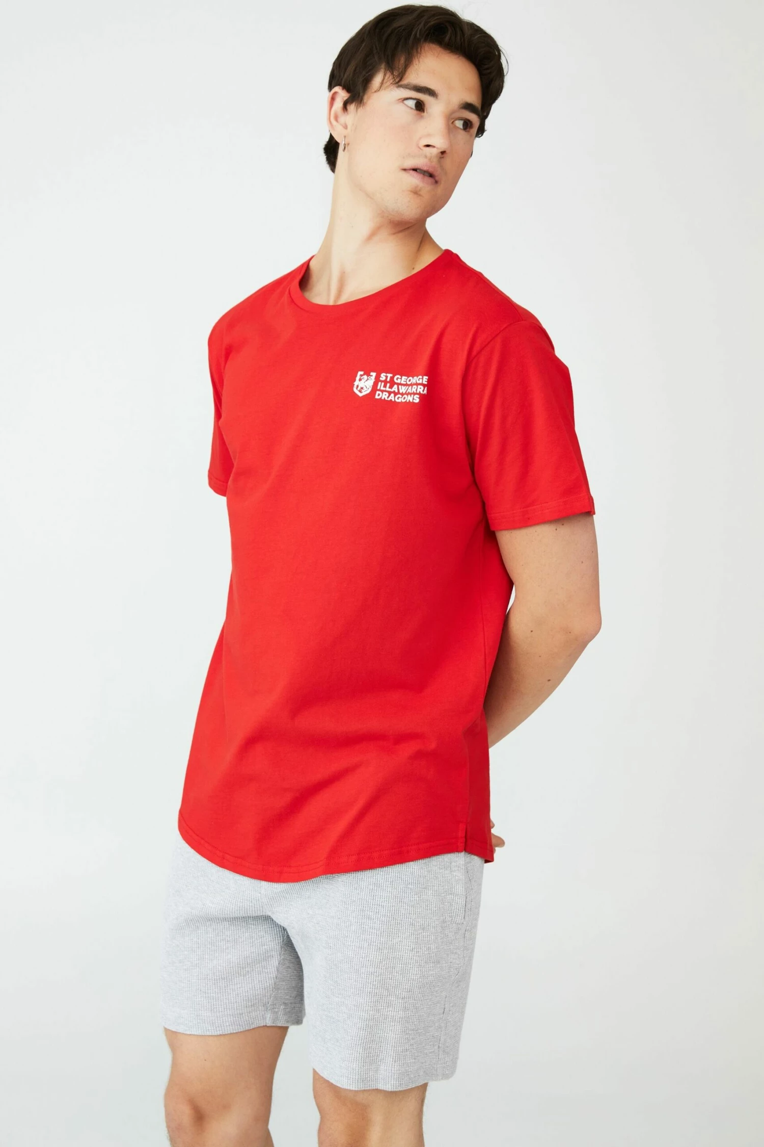 Nrl Mens Organic Cotton Sleep Tee DRAGONS 2 Nrl Mens Organic Cotton Sleep Tee DRAGONS - Image 2