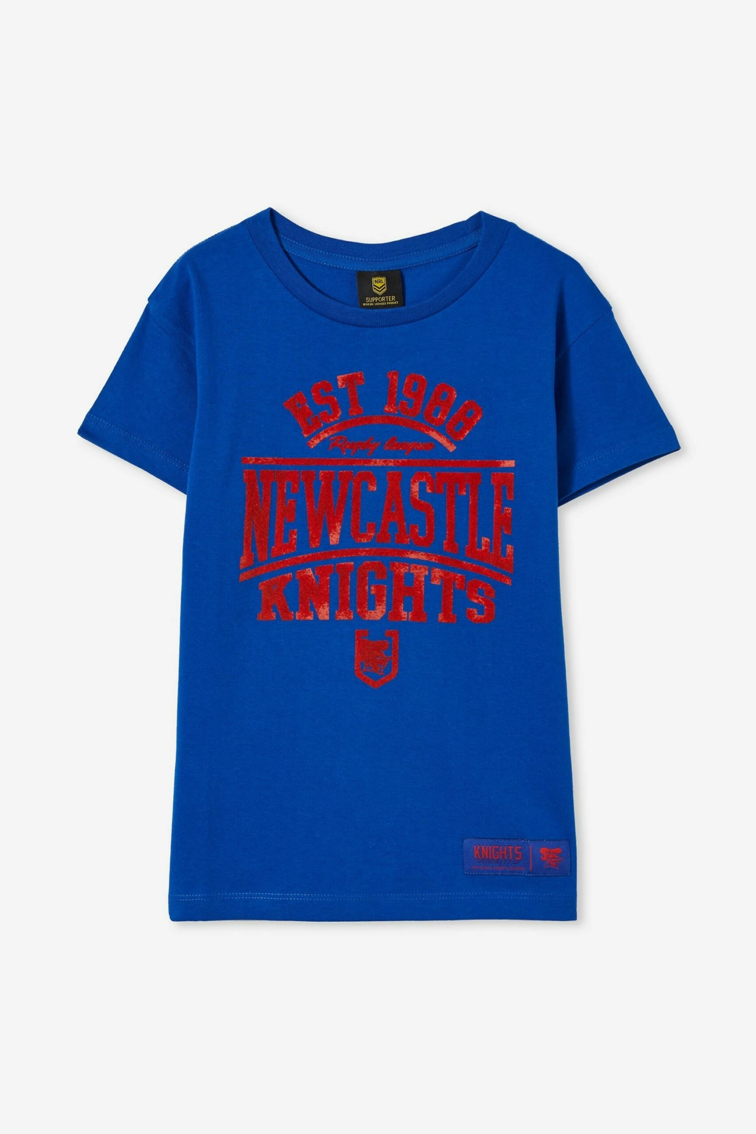 Nrl Kids Distressed Flock Tee SHARKS 9 Nrl Kids Distressed Flock Tee SHARKS - Image 9