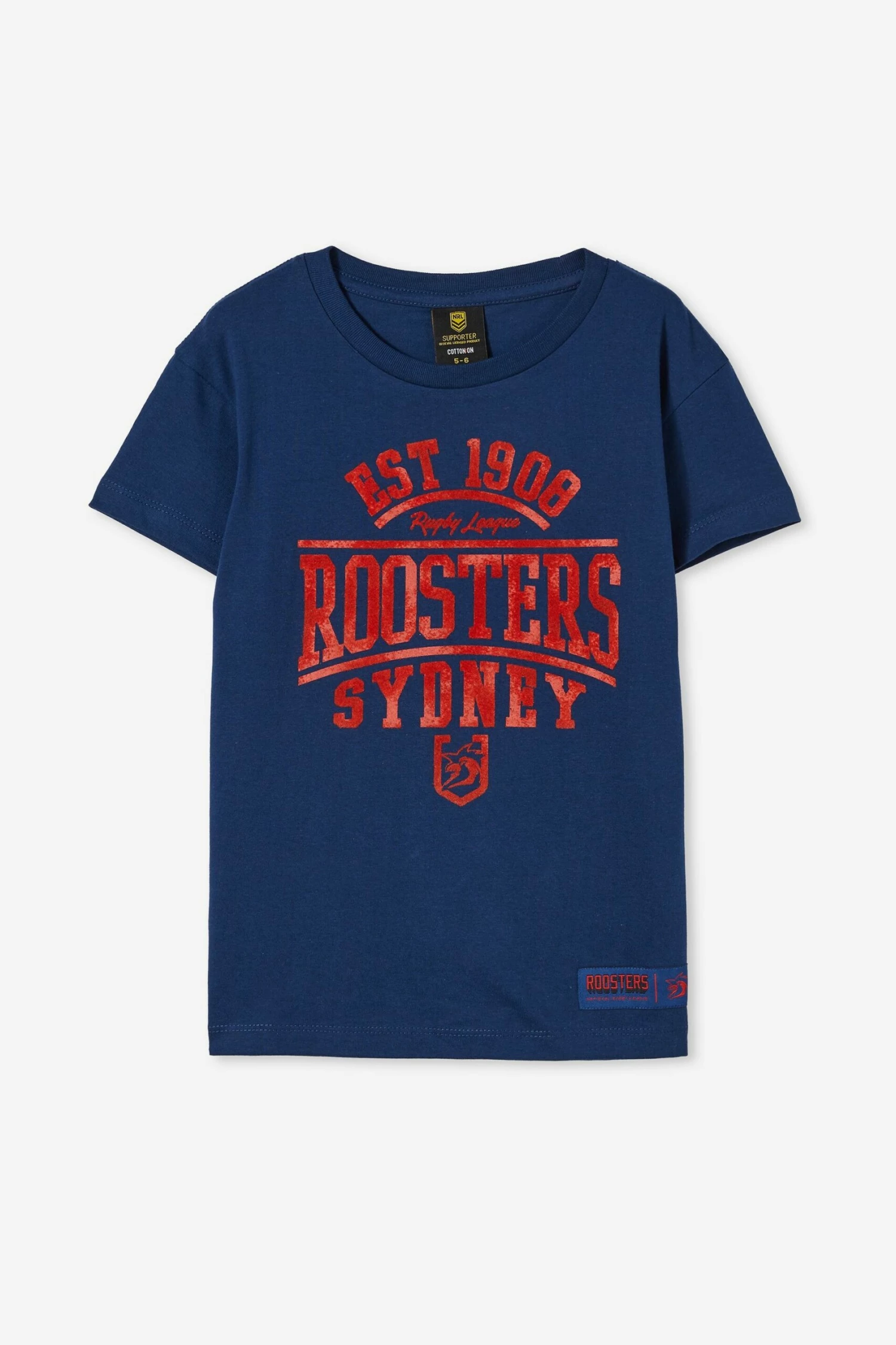 Nrl Kids Distressed Flock Tee SHARKS 5 Nrl Kids Distressed Flock Tee SHARKS - Image 5