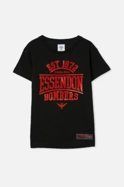 Afl Kids Distressed Flock Tee GEELONG -Mens Clothing Store 9630443 05 2