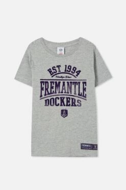 Afl Kids Distressed Flock Tee GEELONG -Mens Clothing Store 9630443 06 2