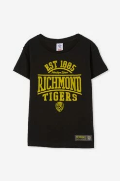 Afl Kids Distressed Flock Tee GEELONG -Mens Clothing Store 9630443 14 2