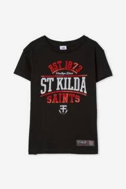 Afl Kids Distressed Flock Tee GEELONG -Mens Clothing Store 9630443 15 2