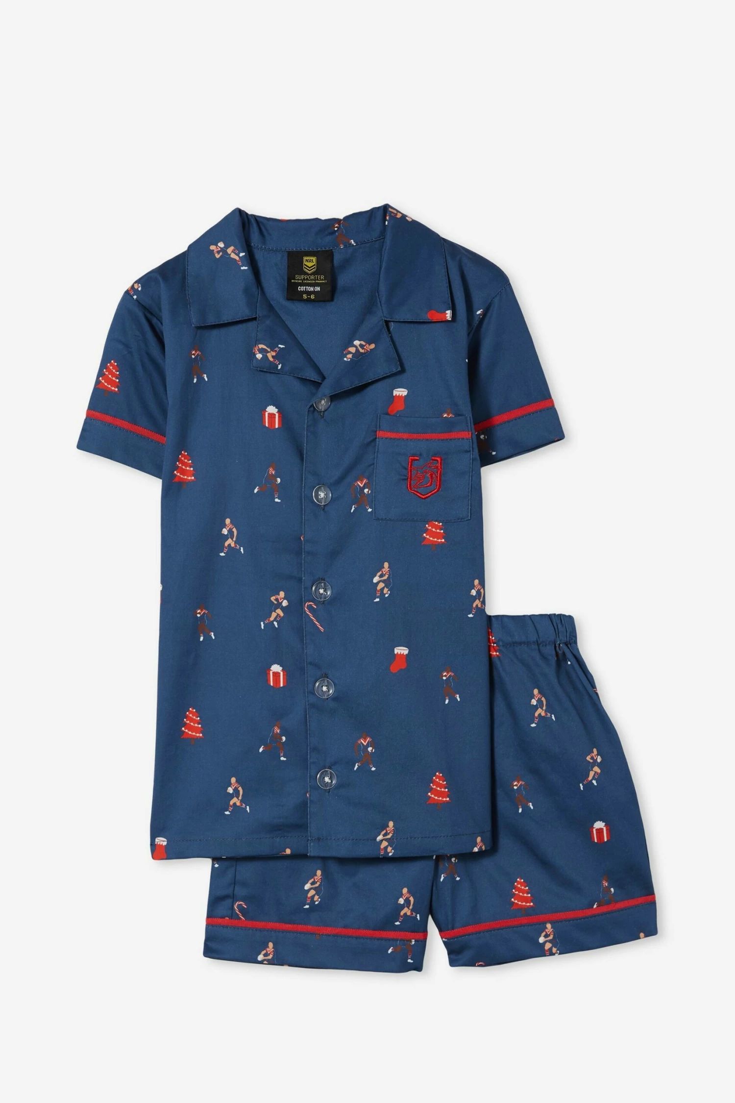 Nrl Kids Club Xmas Pj Set BRONCOS 6 Nrl Kids Club Xmas Pj Set BRONCOS - Image 6