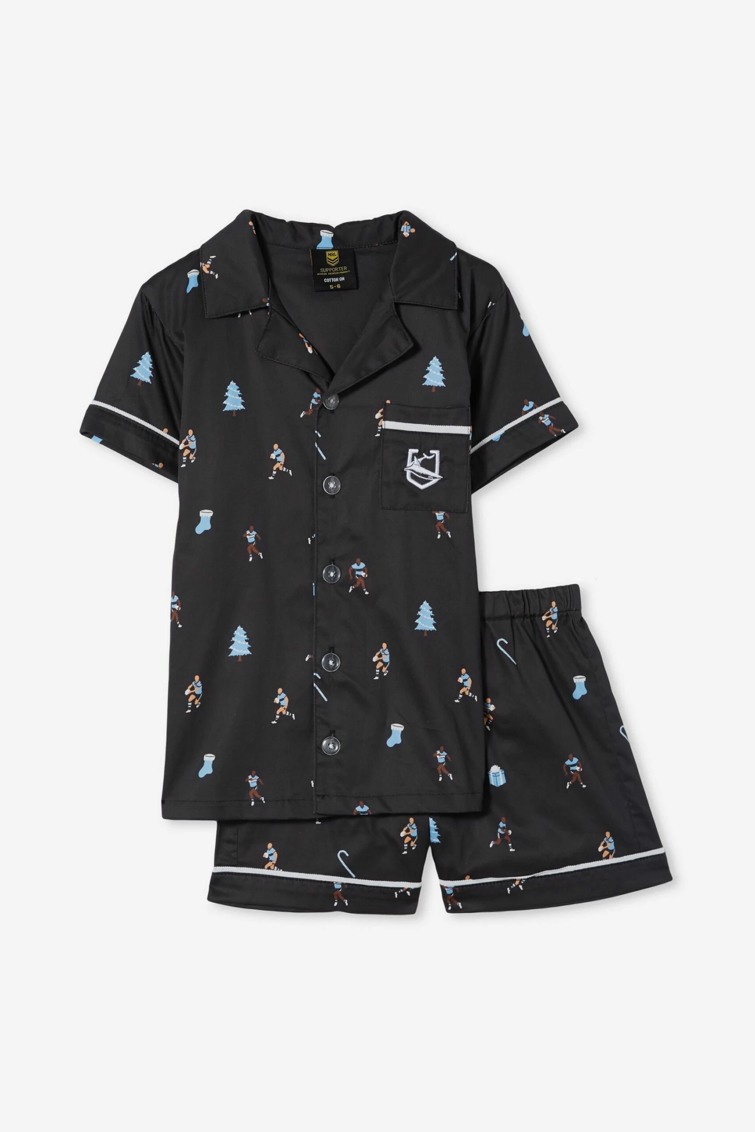 Nrl Kids Club Xmas Pj Set BRONCOS 4 Nrl Kids Club Xmas Pj Set BRONCOS - Image 4