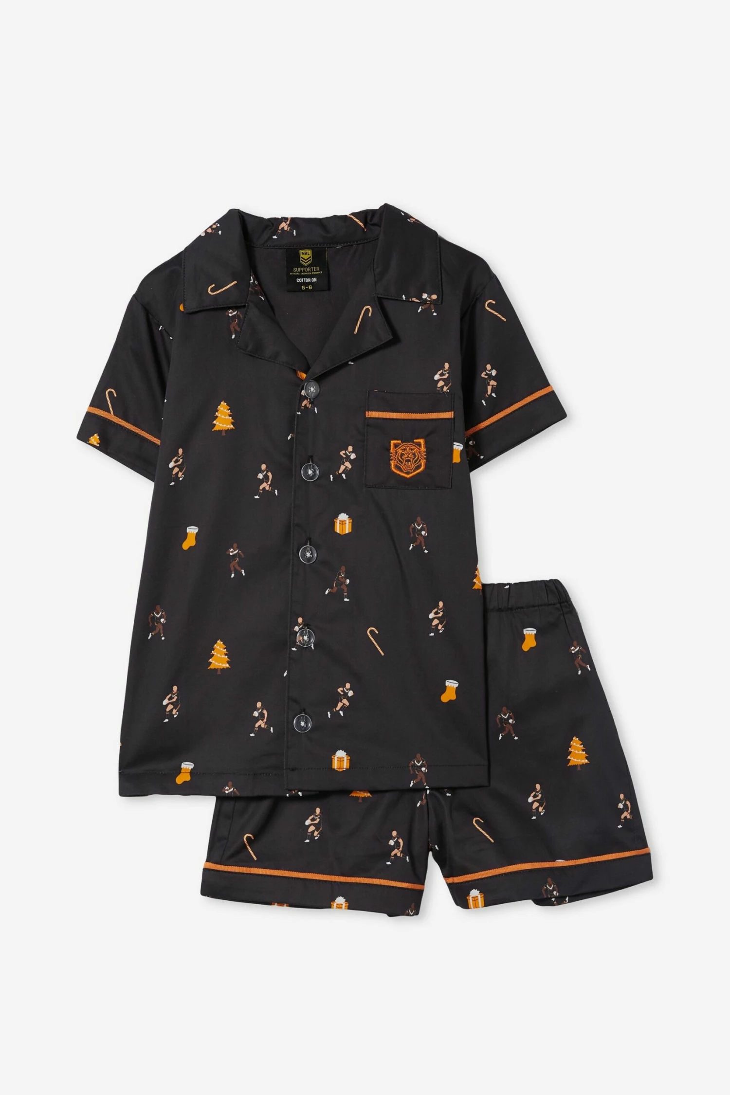 Nrl Kids Club Xmas Pj Set BRONCOS 1 Nrl Kids Club Xmas Pj Set BRONCOS