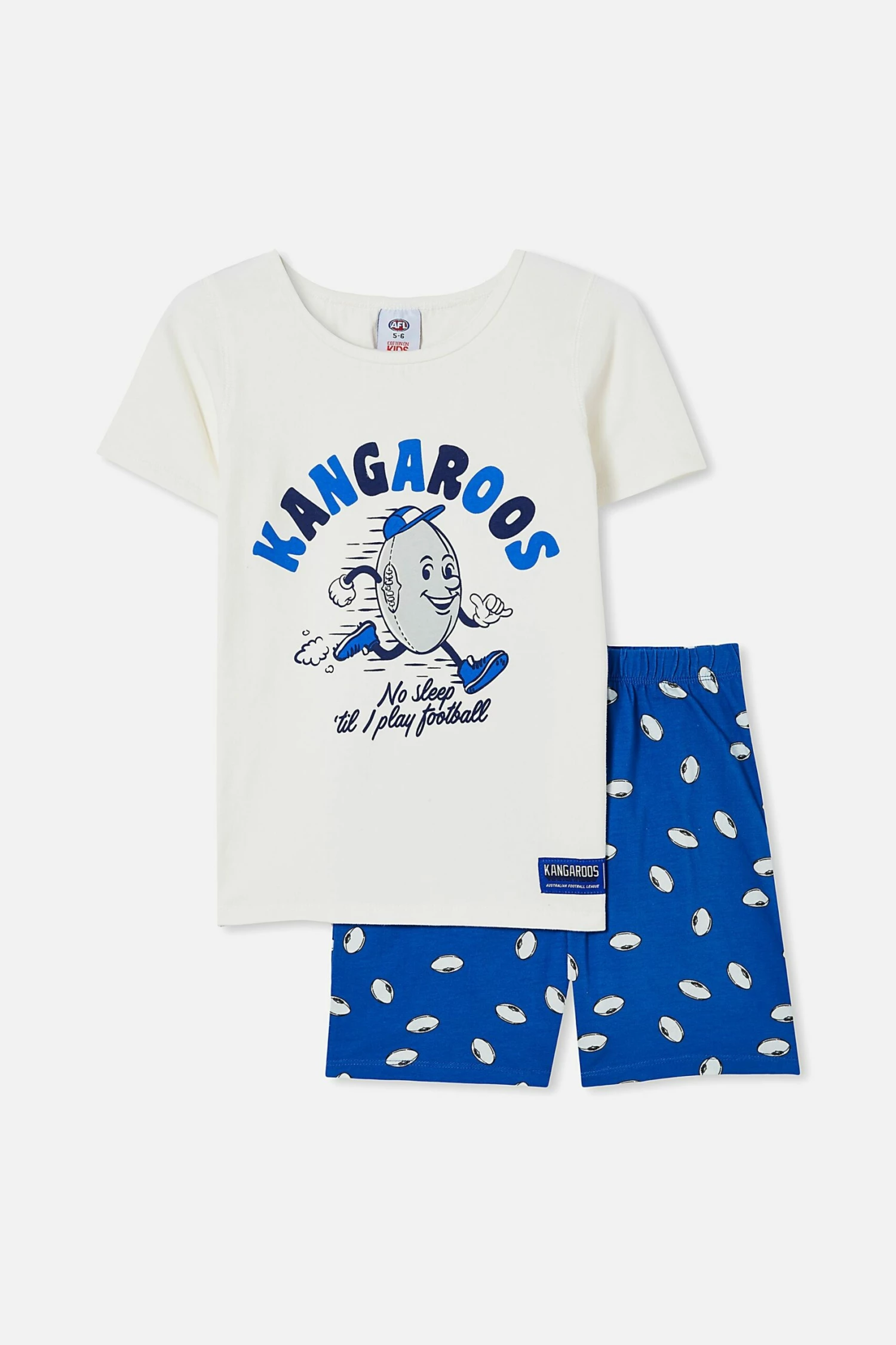Afl Kids No Sleep Pyjama Set NORTH MELBOURNE 7 Afl Kids No Sleep Pyjama Set NORTH MELBOURNE - Image 7