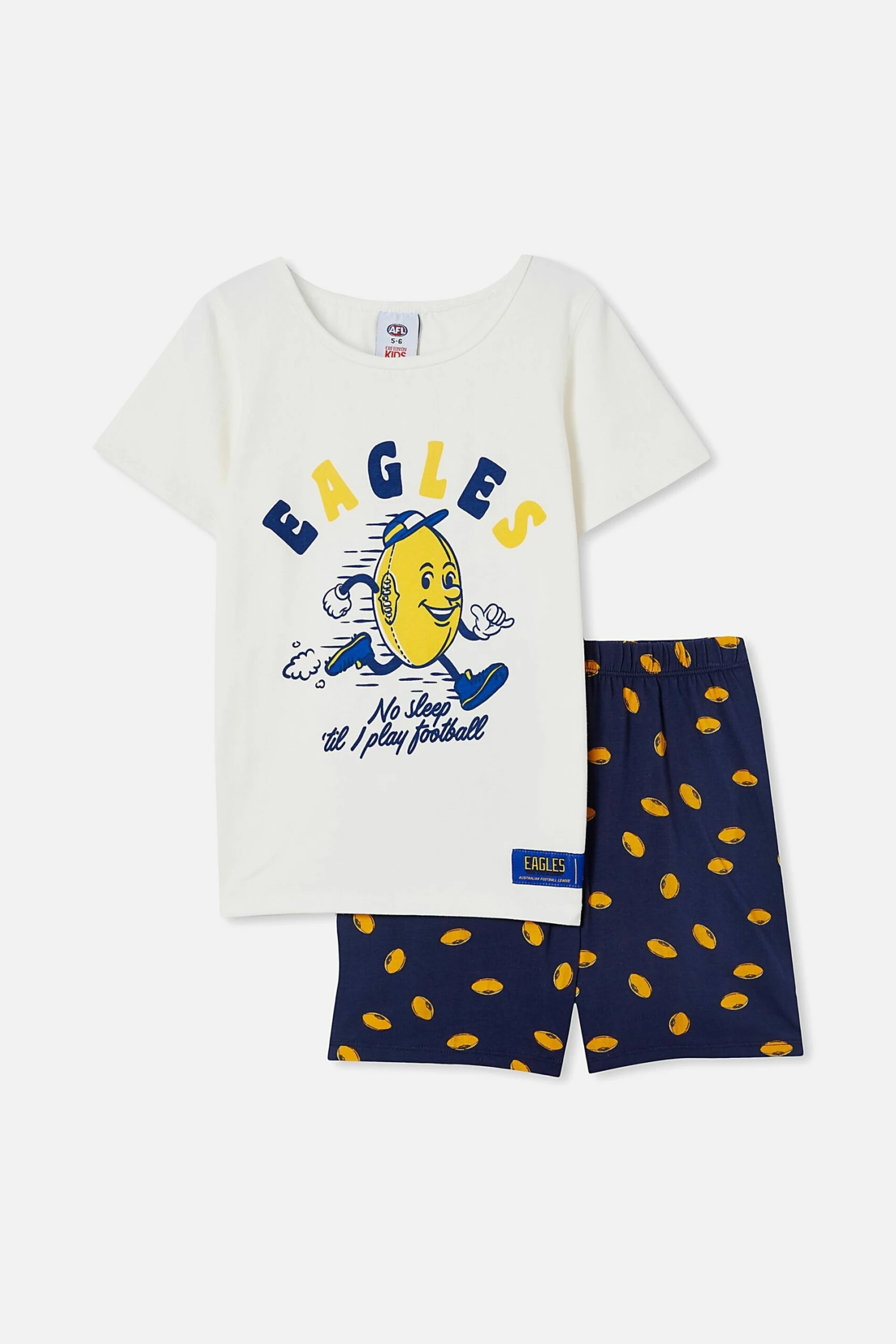 Afl Kids No Sleep Pyjama Set NORTH MELBOURNE 2 Afl Kids No Sleep Pyjama Set NORTH MELBOURNE - Image 2