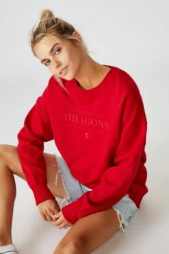 Nrl Womens Old School Jumper SEA EAGLES -Mens Clothing Store 9801293 04 2