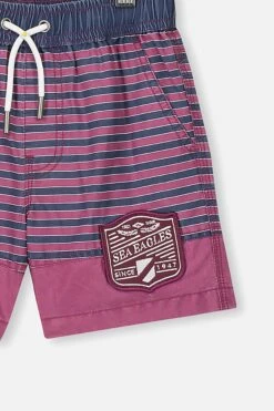 Nrl Boys Stripe Board Short SEA EAGLES -Mens Clothing Store 9801319 11 1