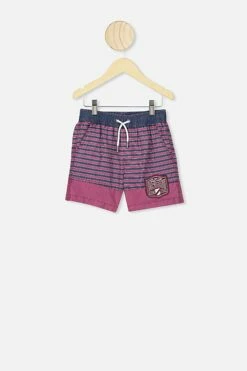 Nrl Boys Stripe Board Short SEA EAGLES
